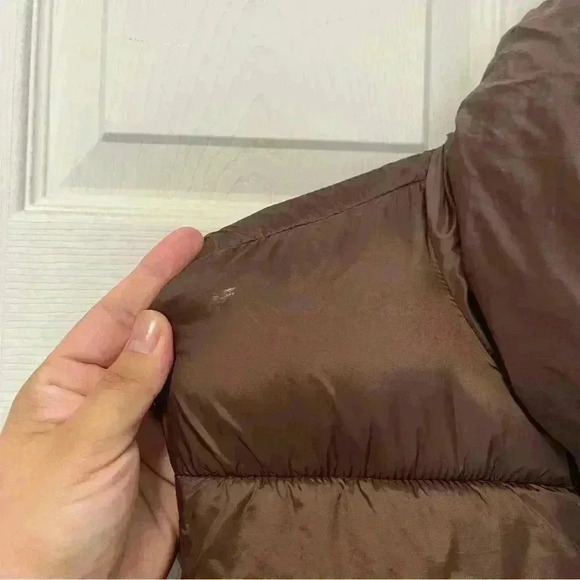 Women's Crop Puffer Vest drawstring Full Zip Sz Large - Picture 7 of 7